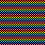 Itty Bitty Black Rainbow Checkered Pattern Acrylic Sheets - CMB Pattern Acrylic