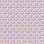 Itty Bitty Cassette Tapes Pattern Acrylic Sheets - CMB Pattern Acrylic