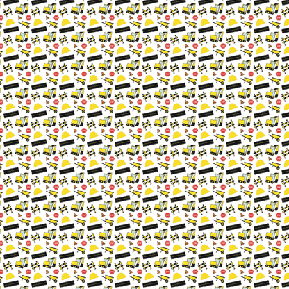 Itty Bitty Construction Site Pattern Acrylic Sheets - CMB Pattern Acrylic