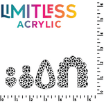 Itty Bitty Cow Print Pattern Acrylic Sheet - CMB Pattern Acrylic