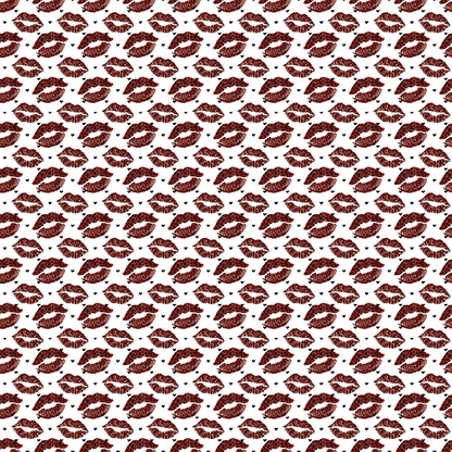Itty Bitty Dark Red Lips Pattern Acrylic Sheets - CMB Pattern Acrylic