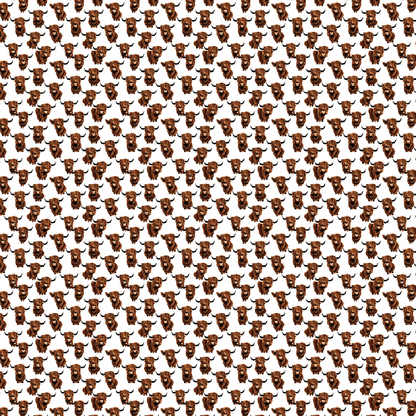 Itty Bitty Highland Cow Pattern Acrylic Sheets - CMB Pattern Acrylic