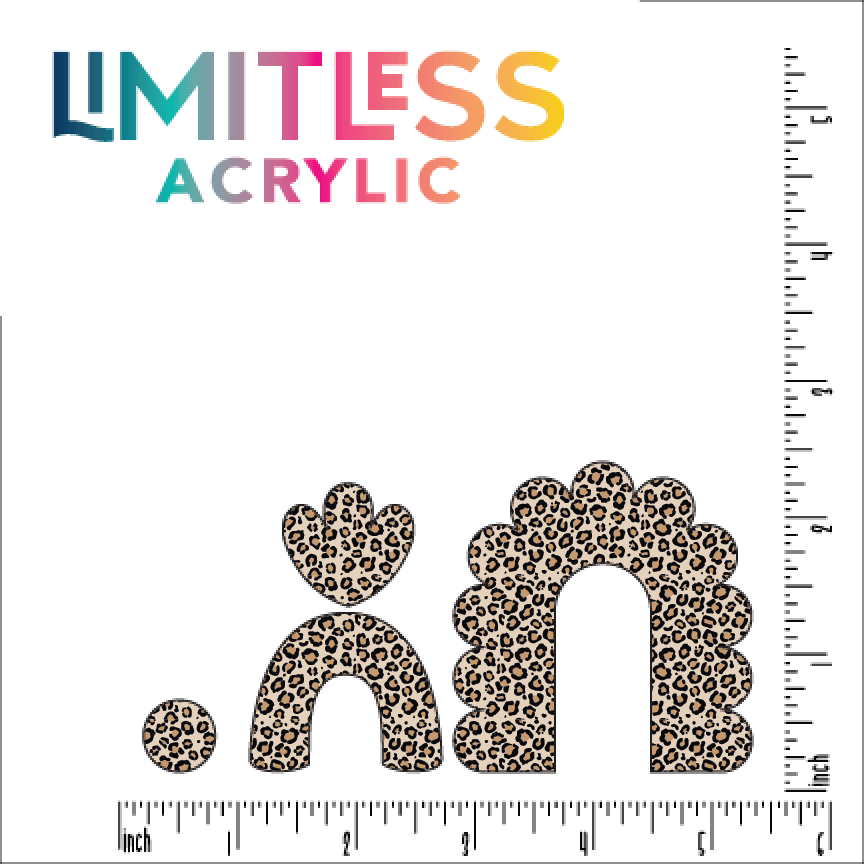 Itty Bitty Leopard Pattern Acrylic Sheet - CMB Pattern Acrylic