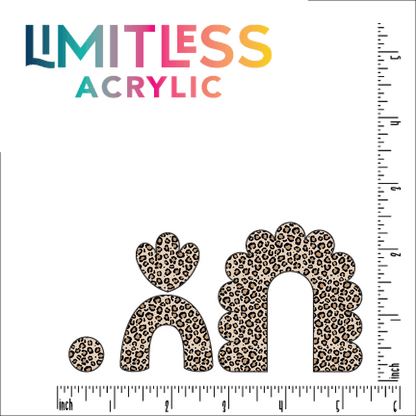 Itty Bitty Leopard Pattern Acrylic Sheet - CMB Pattern Acrylic