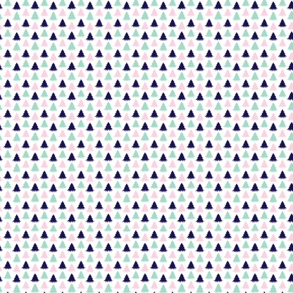 Itty Bitty Preppy Christmas Trees Pattern Acrylic Sheets - CMB Pattern Acrylic