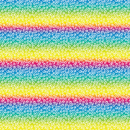 Itty Bitty Rainbow Bright Pattern Acrylic Sheets - CMB Pattern Acrylic