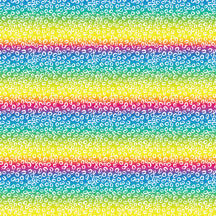Itty Bitty Rainbow Bright Pattern Acrylic Sheets - CMB Pattern Acrylic