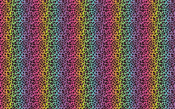 Itty Bitty Rainbow Leopard Pattern Sheet - CMB Pattern Acrylic