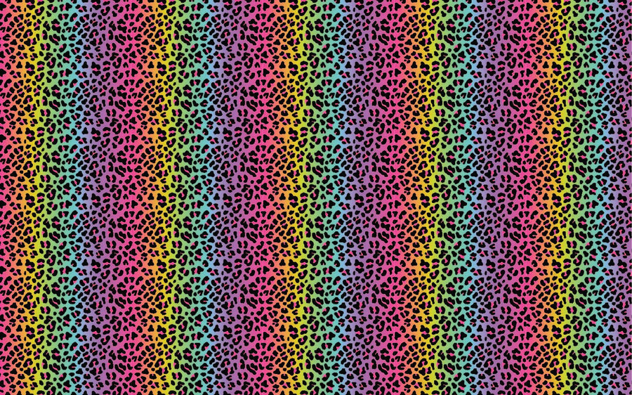 Itty Bitty Rainbow Leopard Pattern Sheet - CMB Pattern Acrylic