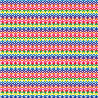 Itty Bitty Rainbow Quatrefoil Pattern Acrylic Sheets - CMB Pattern Acrylic