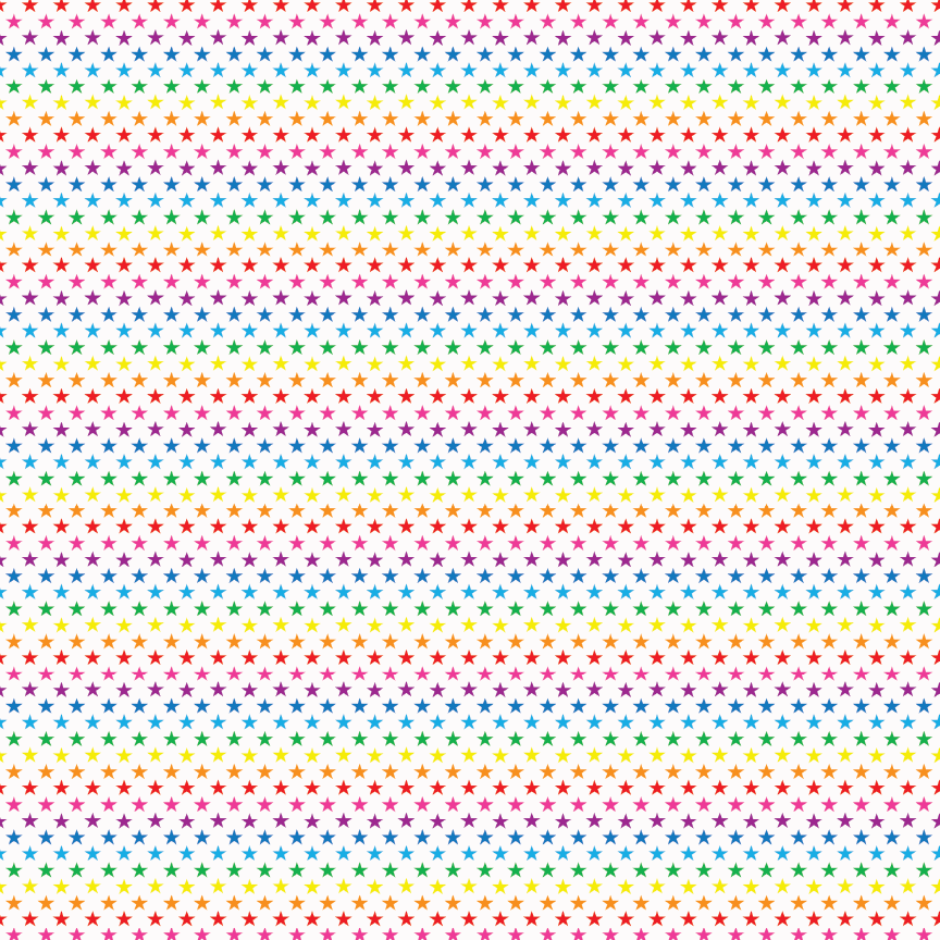 Itty Bitty Rainbow Stars Pattern Acrylic Sheets - CMB Pattern Acrylic