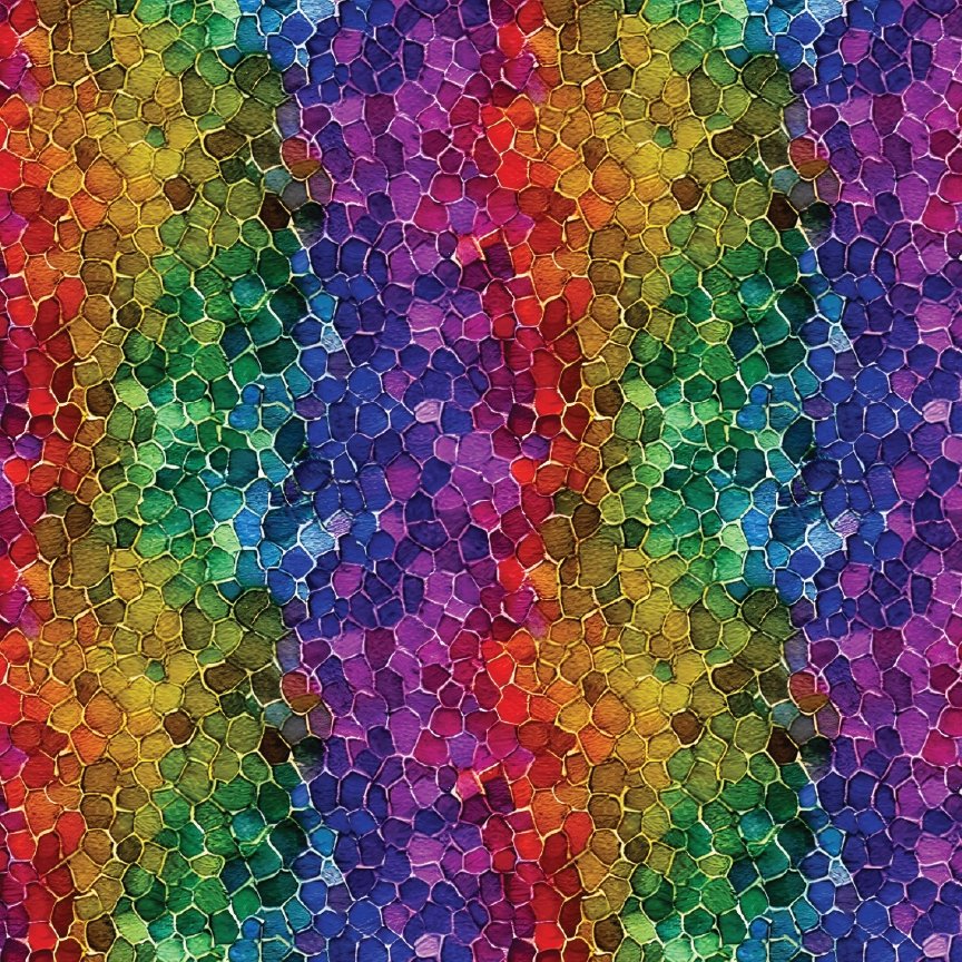 Itty Bitty Rainbow Terrazzo Tiles Pattern Acrylic Sheets - CMB Pattern Acrylic