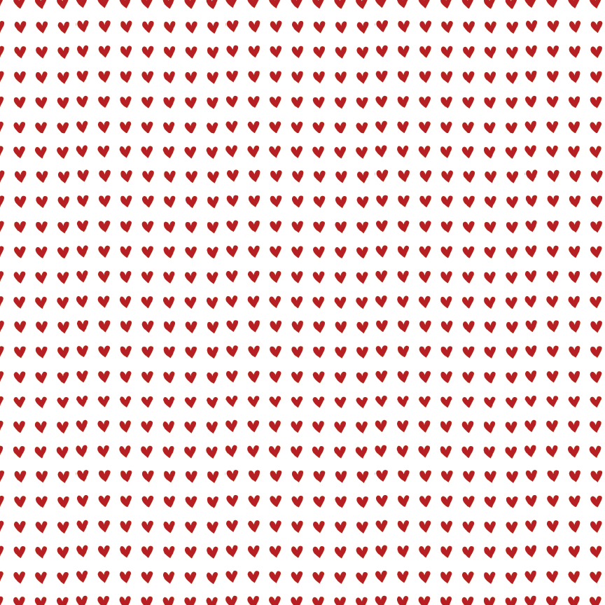 Itty Bitty Red Hearts Pattern Acrylic Sheets - CMB Pattern Acrylic