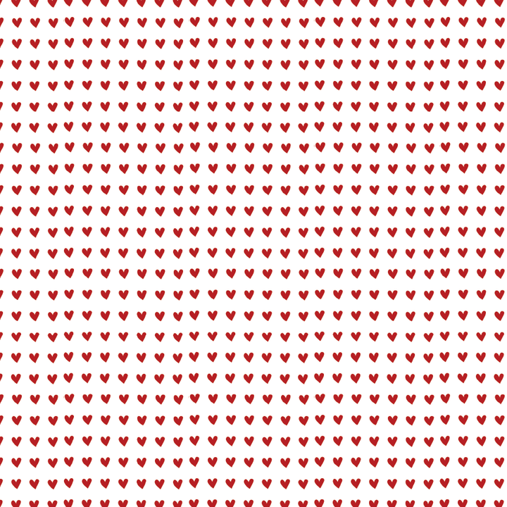 Itty Bitty Red Hearts Pattern Acrylic Sheets - CMB Pattern Acrylic
