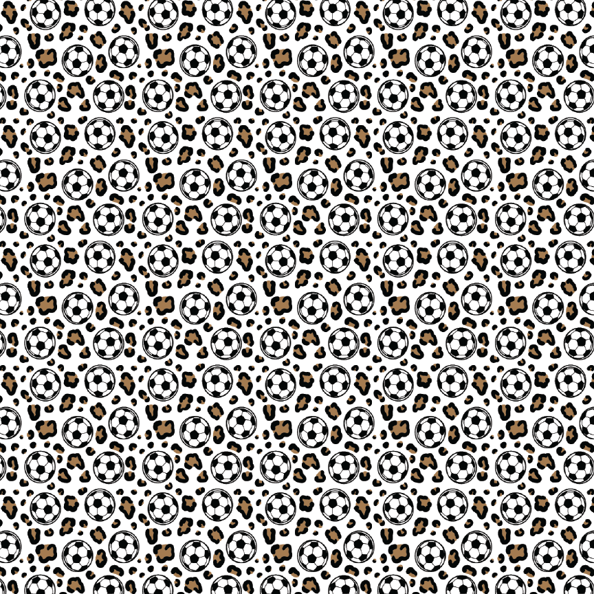 Itty Bitty Soccer Leopard Pattern Acrylic Sheets - CMB Pattern Acrylic