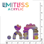 Jeweled Alcohol Ink Swirls Pattern Acrylic Sheet - CMB Pattern Acrylic
