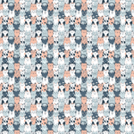 Kawaii Cat Blue Pattern Acrylic Sheet - CMB Pattern Acrylic