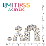 Kawaii Cat Gray Pattern Acrylic Sheet - CMB Pattern Acrylic