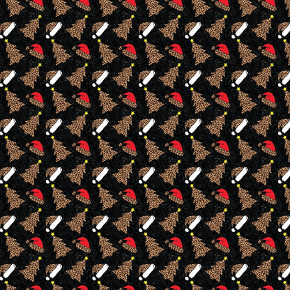 Leopard Christmas Santa Hat Pattern Acrylic Sheets - CMB Pattern Acrylic