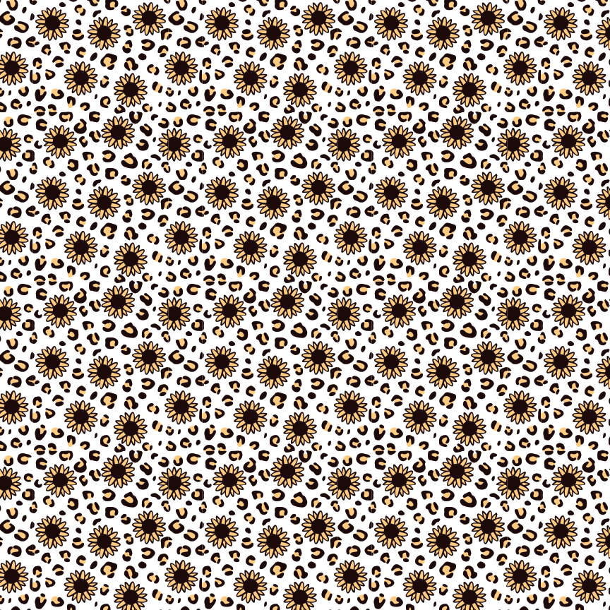 Leopard Sunflower Pattern Acrylic Sheets - CMB Pattern Acrylic