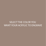 Light Brown Two Tone Acrylic Sheets | SELECT YOUR ENGRAVE COLOR - CMB Two Tone
