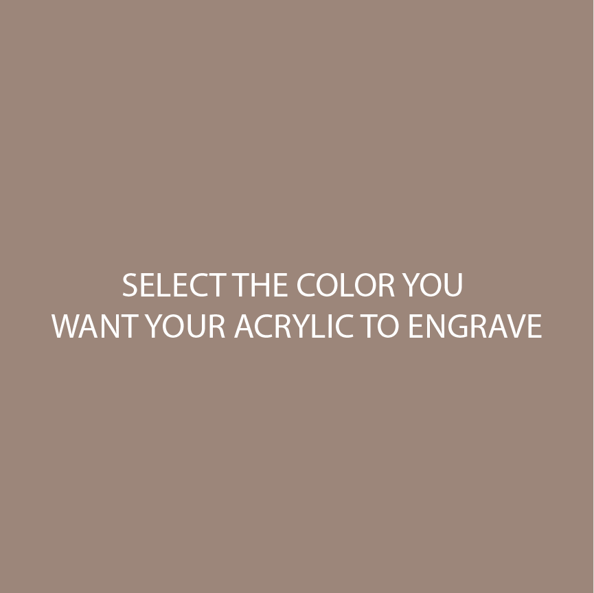 Light Brown Two Tone Acrylic Sheets | SELECT YOUR ENGRAVE COLOR - CMB Two Tone
