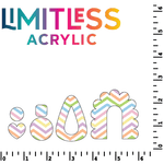 Light Pastel Chevron Pattern Acrylic Sheets - CMB Pattern Acrylic
