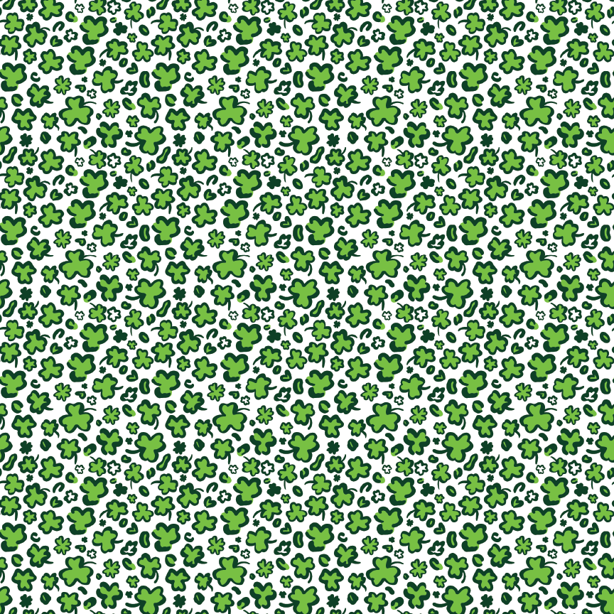 Lime Leopard Clover Shamrock Pattern Acrylic Sheets - CMB Pattern Acrylic