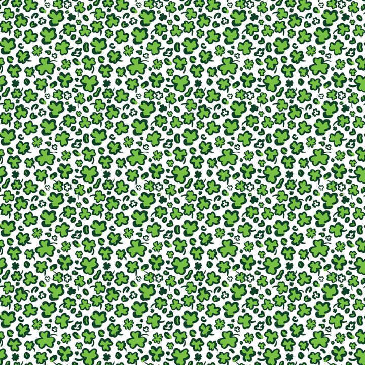 Lime Leopard Clover Shamrock Pattern Acrylic Sheets - CMB Pattern Acrylic