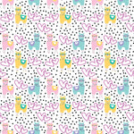 Llama Love In Pink Pattern Acrylic Sheets - CMB Pattern Acrylic