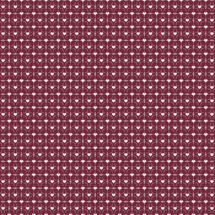 LPL Burgundy Hearts Pattern Acrylic Sheets - CMB Pattern Acrylic