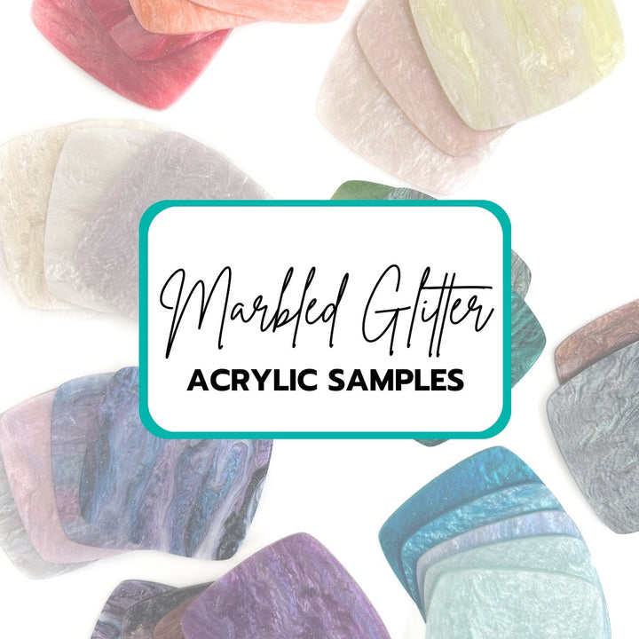 Marbled Glitter Acrylic Sheets Samples - CMB Acrylic Samples - Local Plastic Supplier & Wholesale Acrylic Sheets Distributor