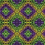 Mardi Gras Leopard Pattern Acrylic Sheets - CMB Pattern Acrylic