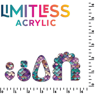 Mermaid Scales Pattern Acrylic Sheets - CMB Pattern Acrylic