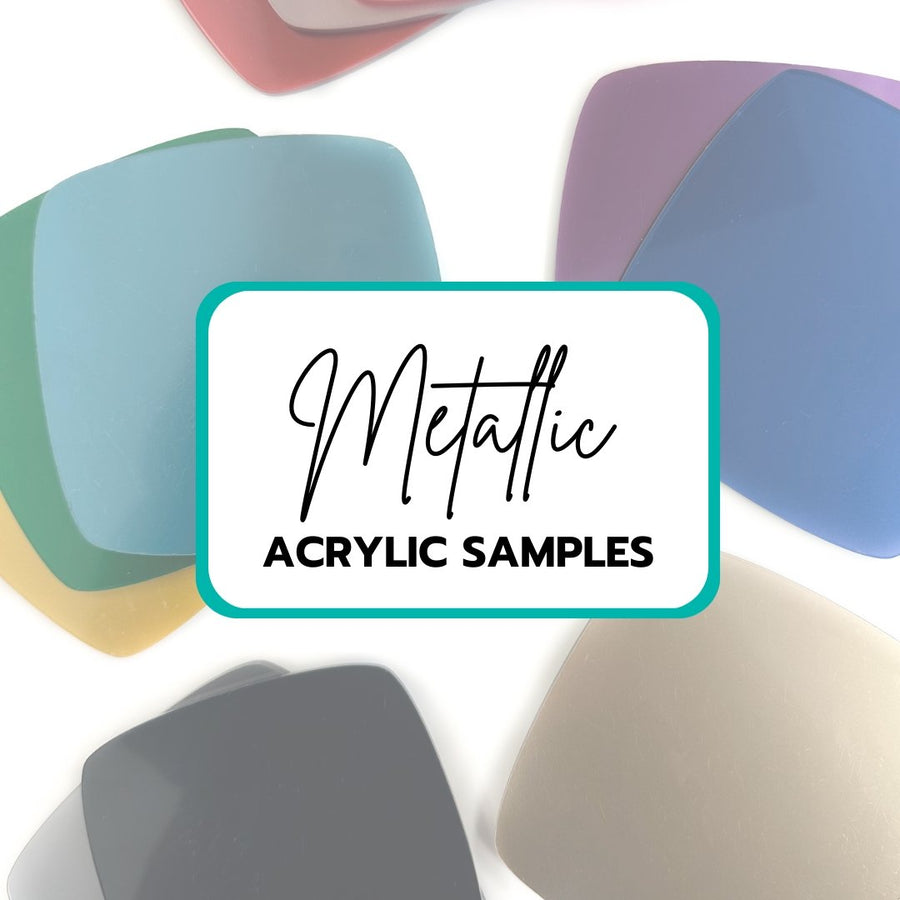 Metallic Acrylic Sheets | Sample Sizes | SELECT YOUR COLOR - Acrylic Sheets