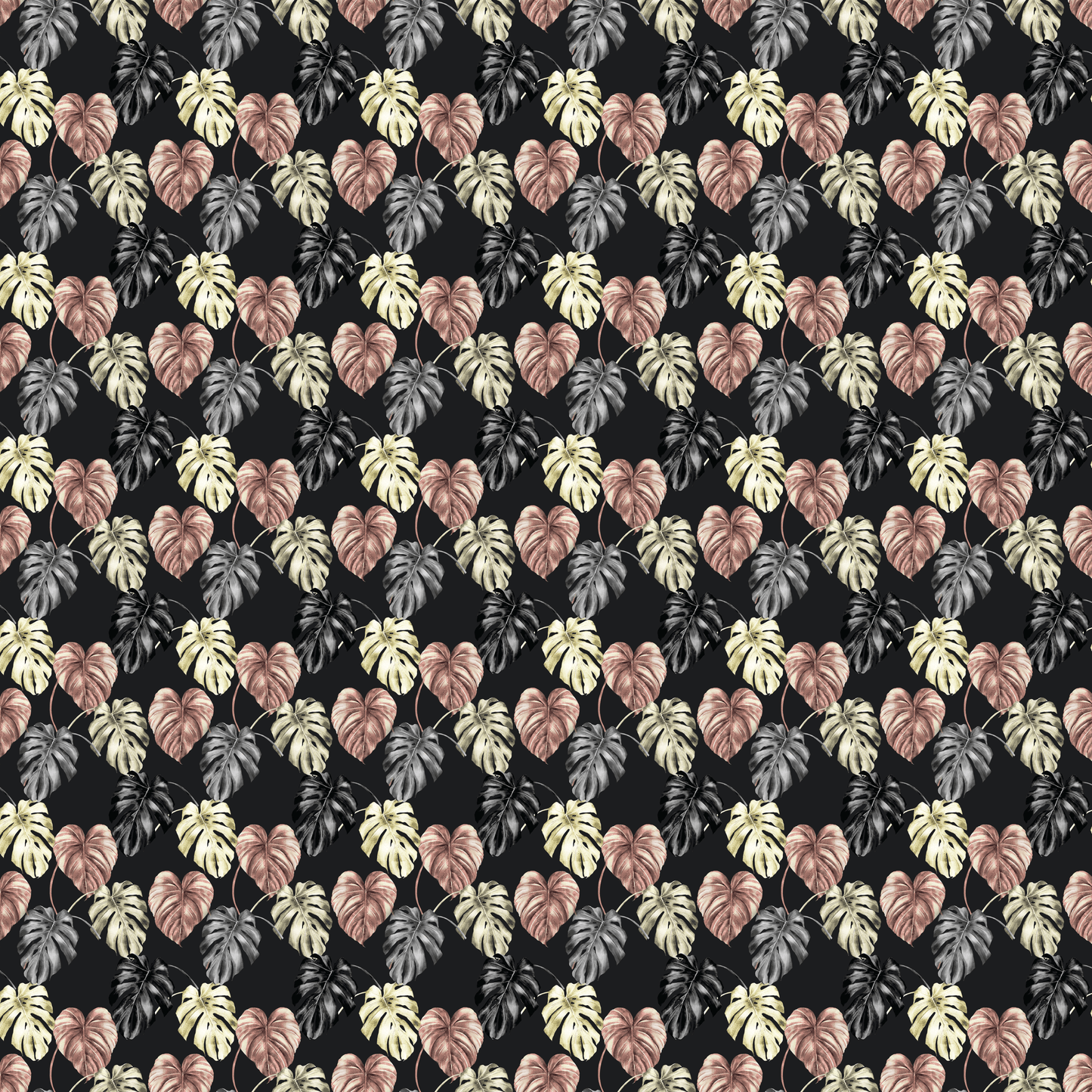 Midnight Monstera Pattern Acrylic Sheets - CMB Pattern Acrylic