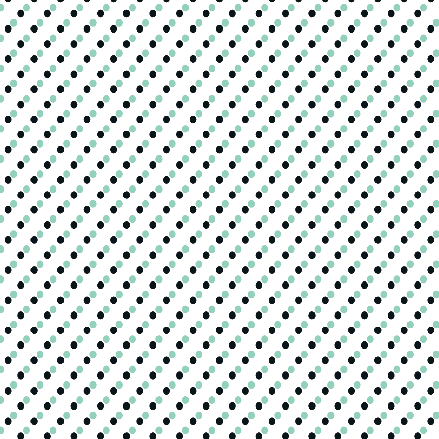 Mint & Black Polka Dots Pattern Acrylic Sheets - CMB Pattern Acrylic