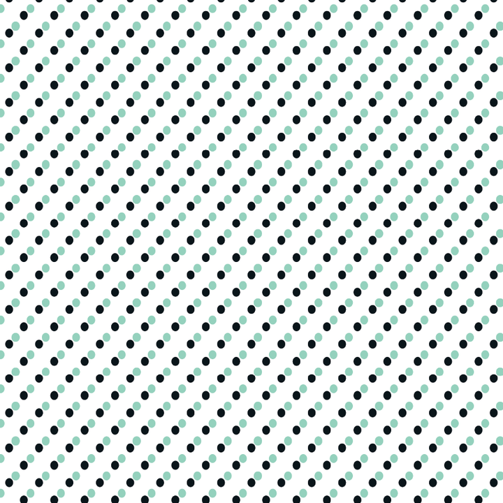 Mint & Black Polka Dots Pattern Acrylic Sheets - CMB Pattern Acrylic