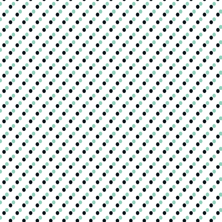 Mint & Black Polka Dots Pattern Acrylic Sheets - CMB Pattern Acrylic