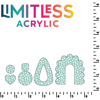 Mint Dots Pattern Acrylic Sheets - CMB Pattern Acrylic