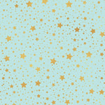 Mint & Gold Stars Pattern Acrylic Sheets - CMB Pattern Acrylic