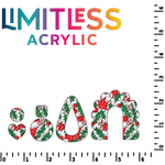 Mistletoe Cartoon Style Pattern Acrylic Sheets - CMB Pattern Acrylic