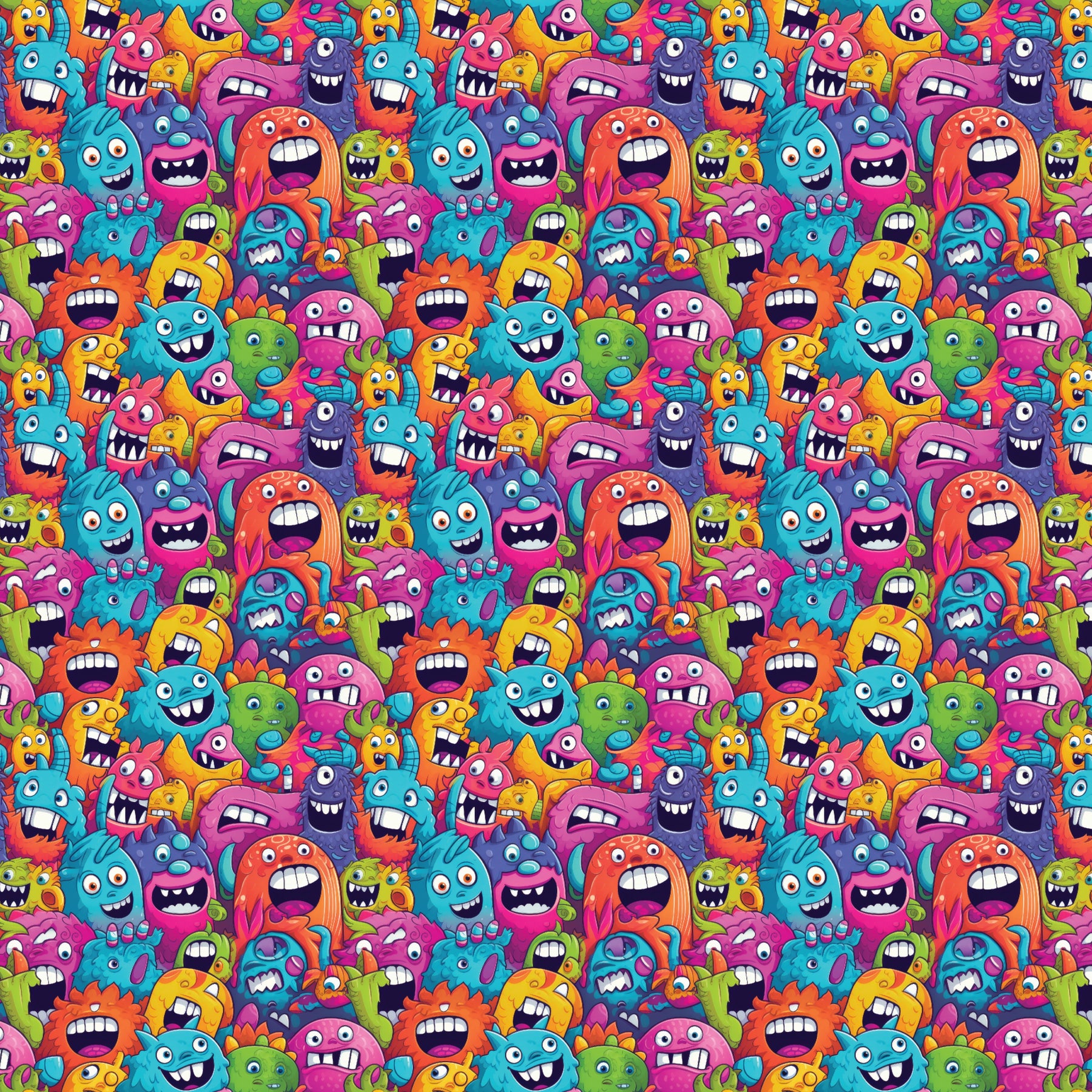 Monster Mash Pattern Acrylic Sheets Custom Made Better