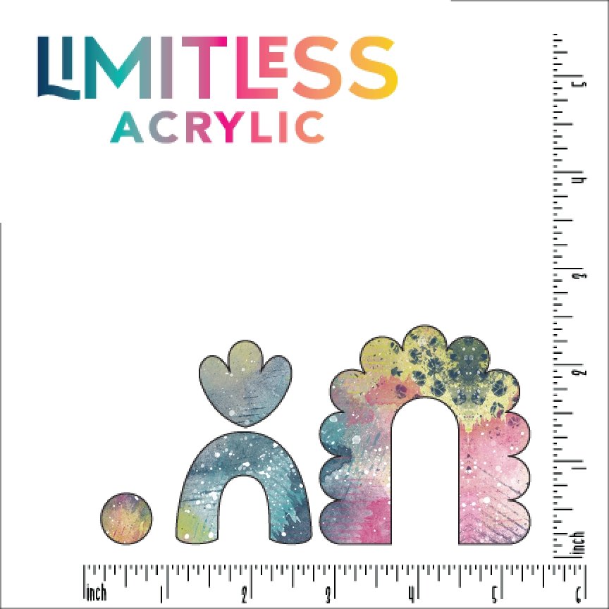 Multi Color Paint Pattern Acrylic Sheet - CMB Pattern Acrylic