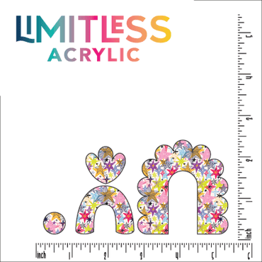 MultiColor Stars Pattern Acrylic Sheet - CMB Pattern Acrylic