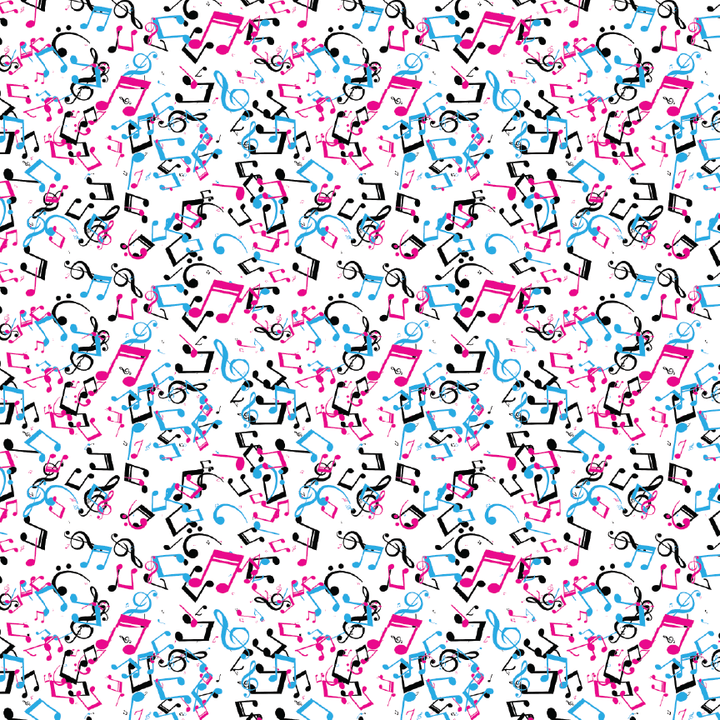 Music Notes Pattern Acrylic Sheet - CMB Pattern Acrylic