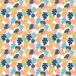 Mustard & Navy Monstera Pattern Acrylic Sheets - CMB Pattern Acrylic