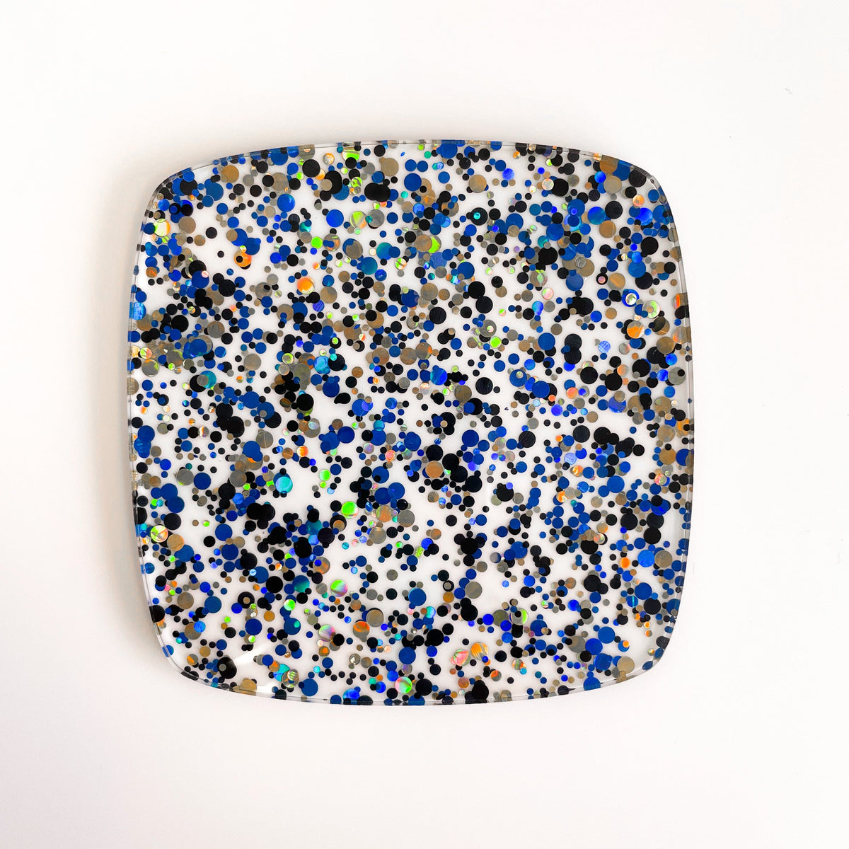Mystic Midnight Glitter Dots Cast Acrylic | Glitter Acrylic Sheet | CMB Acrylic