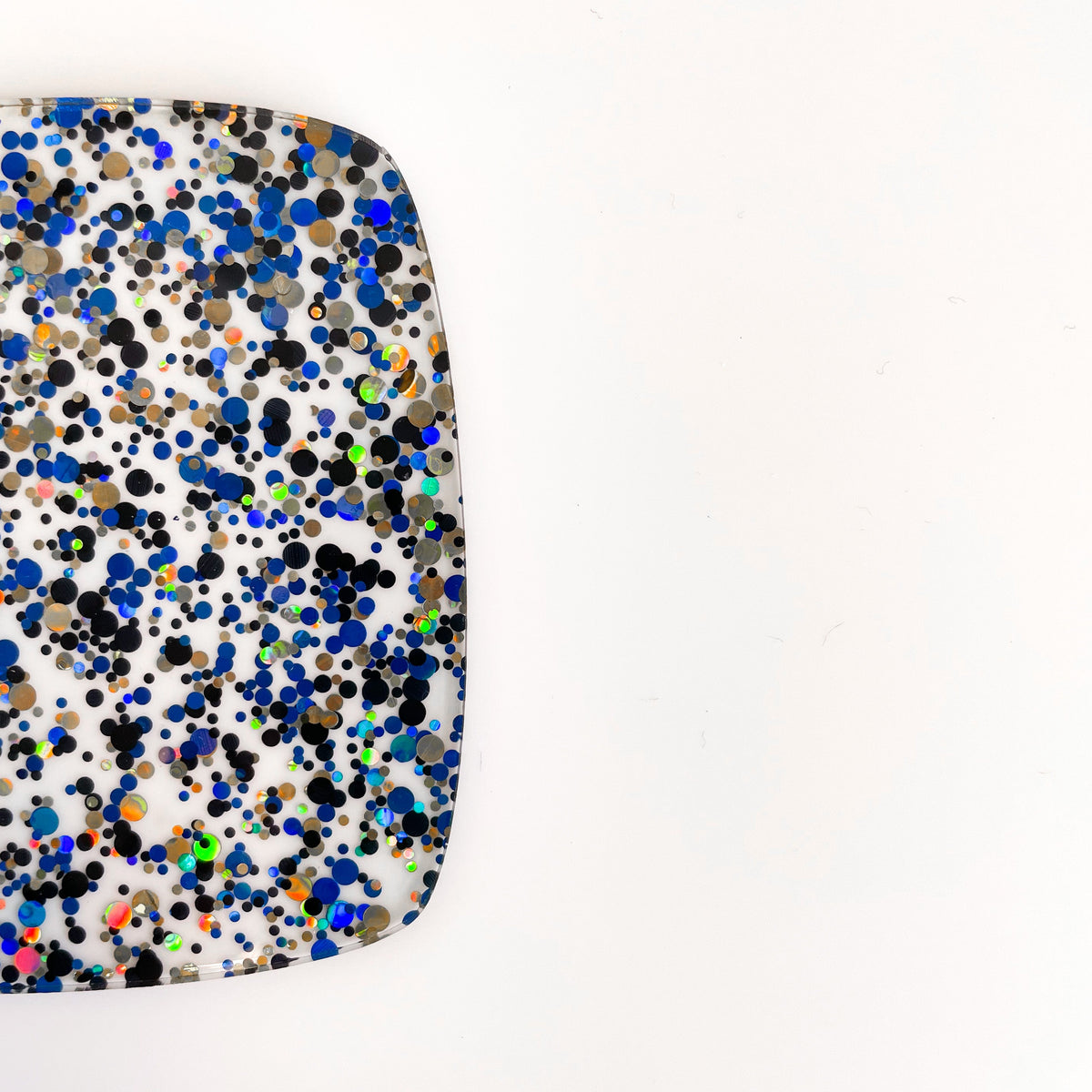 Mystic Midnight Glitter Dots Cast Acrylic | Glitter Acrylic Sheet | CMB Acrylic