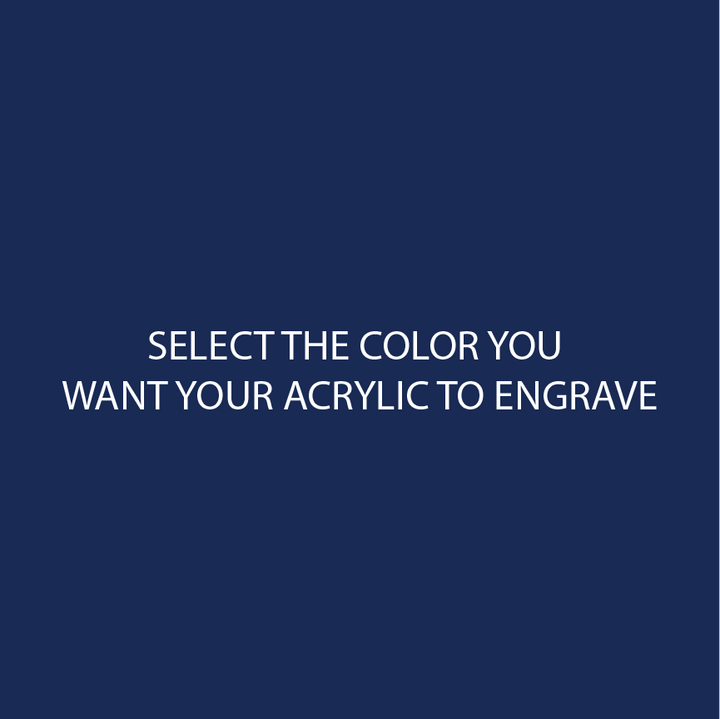 Navy Two Tone Acrylic Sheets | SELECT YOUR ENGRAVE COLOR - CMB Two Tone